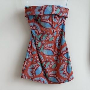 With jean girls corset dress WORN ONCE